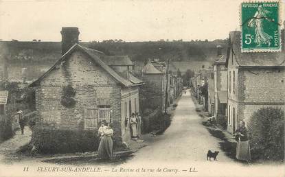 / CPA FRANCE 27 "Fleury sur Andelle, la ravine et la rue de Courcy"