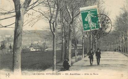 CPA FRANCE 15 "Aurillac, Allée du Barra"