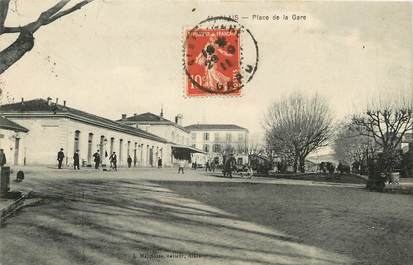 CPA FRANCE 30 "Alais / Alès, Place de la gare"