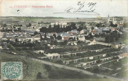 / CPA FRANCE 27 "Evreux, panorama Nord"