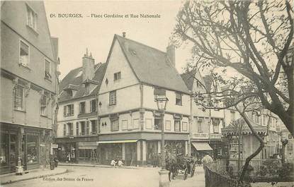 CPA FRANCE 18 "Bourges, Place Gordaine et rue Nationale"