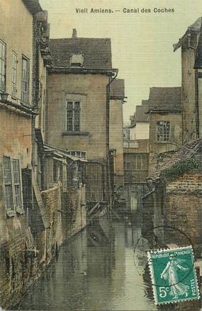 CPA FRANCE 80 "Amiens, Canal des Coches"