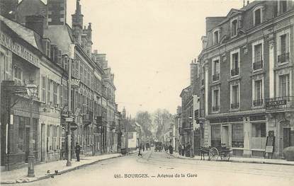 CPA FRANCE 18 "Bourges, avenue de la gare"