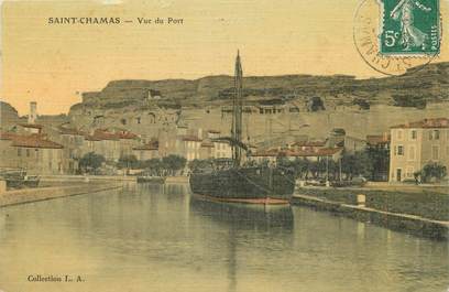 / CPA FRANCE 13 "Saint Chamas, vue du port"