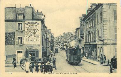 CPA FRANCE 18 "Bourges, la rue d'Auron"