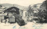 06 Alpe Maritime / CPA FRANCE 06 "Cannes, la gare" / TRAIN