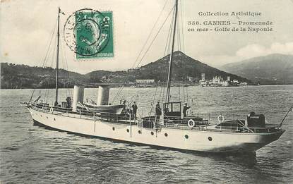 CPA FRANCE 06 "Cannes, Promenade en mer" / BATEAU