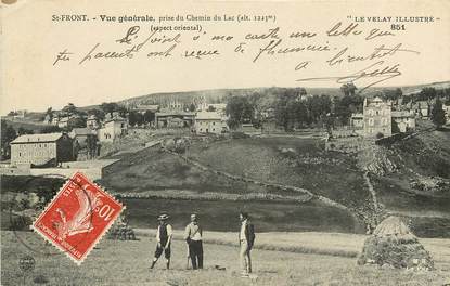 CPA FRANCE 43 "Saint Front, vue prise du chemin du lac"