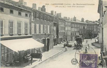 CPA FRANCE 48 "Langogne, le boulevard Landos"