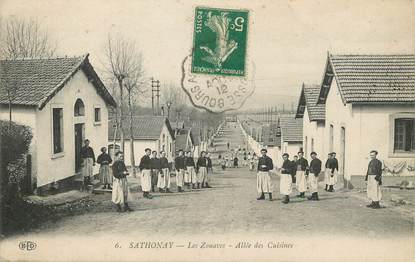 / CPA FRANCE 01 "Sathonay, les zouaves, allée des cuisines"