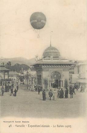 CPA FRANCE 13 "Marseille, Exposition coloniale, le Ballon captif"