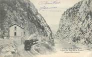 06 Alpe Maritime CPA FRANCE 06 "La Mescla, train"