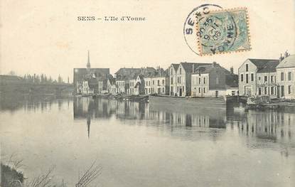 / CPA FRANCE 89 "Sens, l'ile d'Yonne"