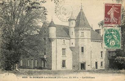 CPA FRANCE 43 "Saint Romain Lachalm, le chateau"