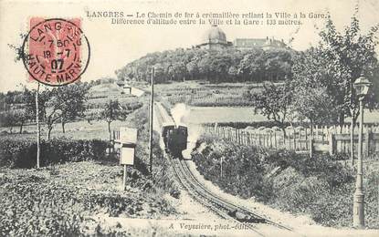 / CPA FRANCE 52 "Langres, le chemin de fer à crémaillère"