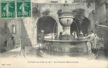 CPA FRANCE 06 "Saint Paul du var, la Fontaine"