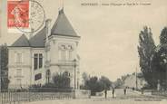 45 Loiret / CPA FRANCE 45 "Montargis, caisse d'épargne et rue de la Chaussée" / CE