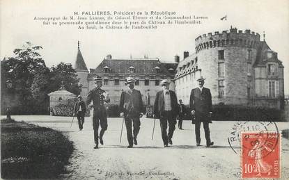 / CPA FRANCE 78 "Rambouillet, M. Fallières, président de la république"