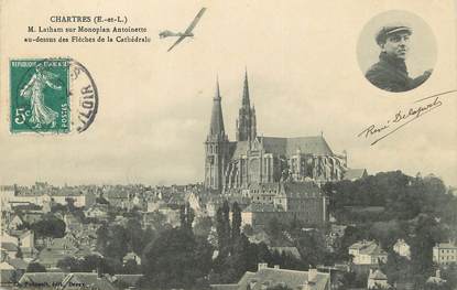 / CPA FRANCE 28 "Chartres, M Latham sur Monoplan Antoinette"