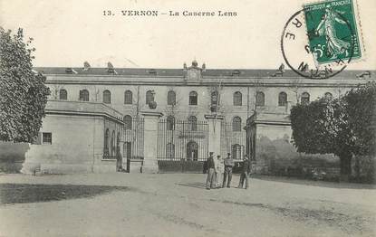 / CPA FRANCE 27 "Vernon, la caserne Lens"