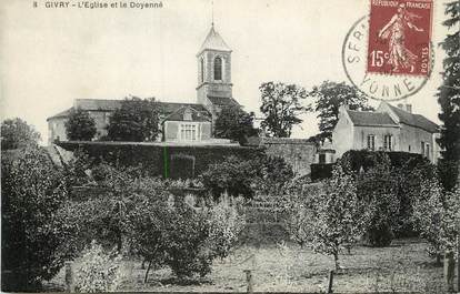 / CPA FRANCE 89 "Givry, l'église et le Doyenné"