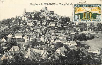 / CPA FRANCE 19 "Turenne, vue générale" 