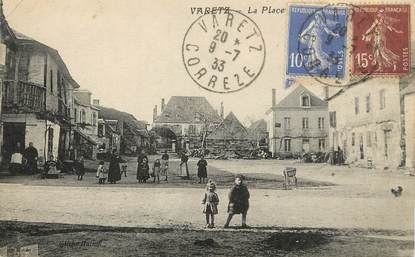 / CPA FRANCE 19 "Varetz, la place"