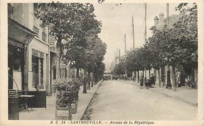 / CPA FRANCE 78 "Sartrouville, avenue de la République"