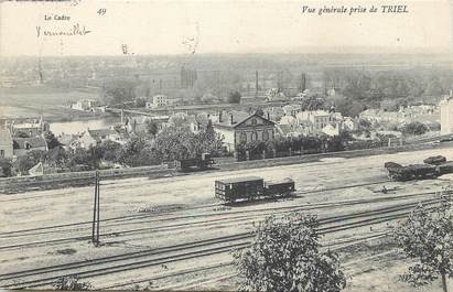 / CPA FRANCE 78 "Triel, vue générale" / GARE