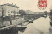 78 Yveline / CPA FRANCE 78 "Poissy, le restaurant de l'Esturgeon et la Seine"