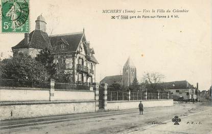 CPA FRANCE 89  "Michery, vers la ville du Colombier"