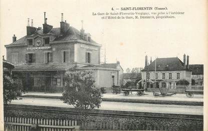 CPA FRANCE 89  "Saint Florentin, la Gare"