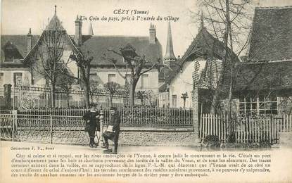 CPA FRANCE 89  "Cézy, un coin du pays pris à l'entrée du village"