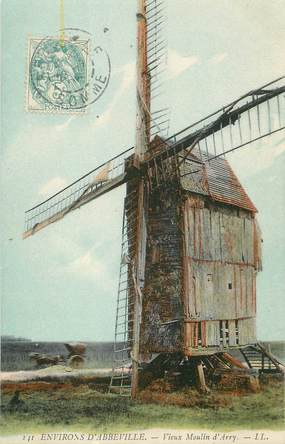 / CPA FRANCE 80 "Environs d'Abbeville, vieux moulin d'Arry"