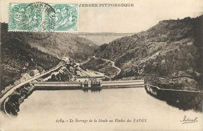 / CPA FRANCE 15 "Le Barrage de la Sioule au Viaduc des Fades"
