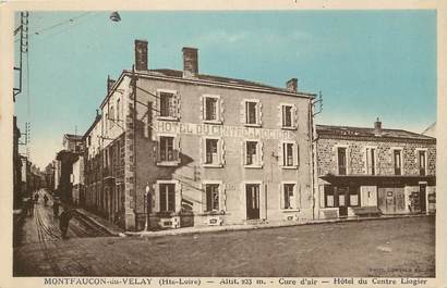 CPA FRANCE 43 "Montfaucon du Velay, Hotel du centre Liogier"