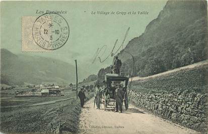 / CPA FRANCE 65 "Le village de Gripp et la vallée"