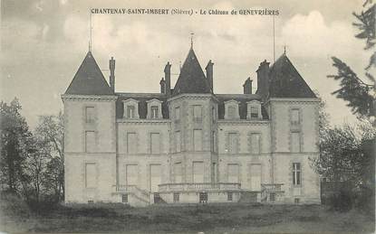 CPA FRANCE 58 "Chantenay Saint Imbert, le chateau de Genevrières"