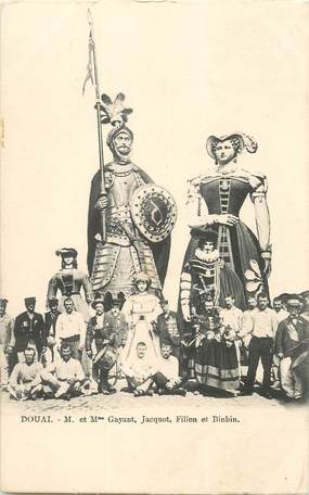 CPA FRANCE 59 "Douai, Carnaval famille  Gayant"