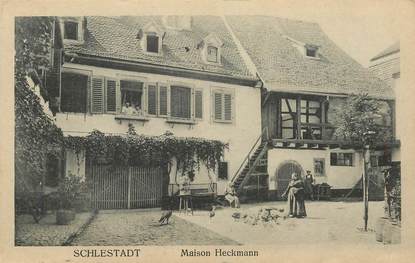 CPA FRANCE 67 "Schlestadt, maison Heckmann"