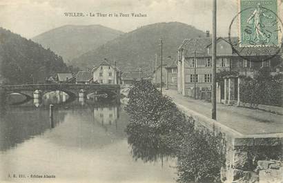 CPA FRANCE 68  "Willer, la Thur et le Pont vauban"