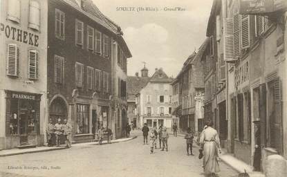 CPA FRANCE 68  "Soultz, Grande rue , pharmacie"