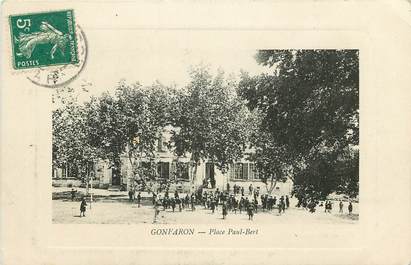 CPA FRANCE 83 "Gonfaron, Place Paul Bert"