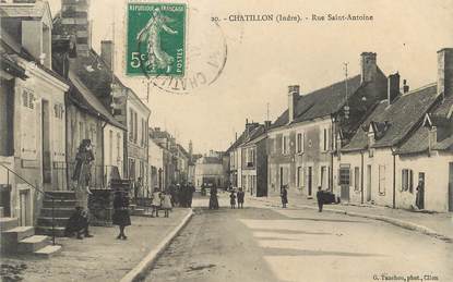 / CPA FRANCE 36 "Chatillon, rue Sait Antoine"