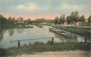 51 Marne CPA FRANCE 51 "Châlons sur Marne, vue prise du Pont du Canal" / PÉNICHE / BATELLERIE