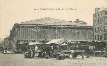 CPA FRANCE 51 "Châlons sur Marne, le Marché"