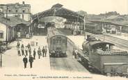 51 Marne CPA FRANCE 51 "Châlons sur Marne, la Gare" / TRAIN