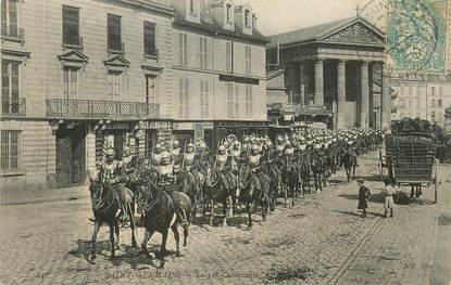 / CPA FRANCE 78 "Saint Germain, le 11ème cuirassiers" / CHEVAL