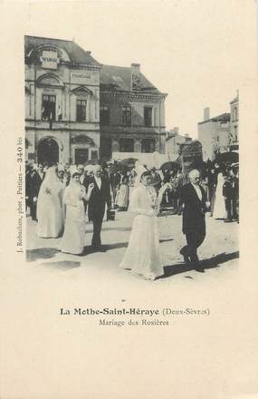 / CPA FRANCE 79 "La Mothe Saint Heraye, mariage des Rosières"