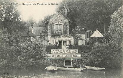 / CPA FRANCE 77 "Lagny, restaurant du moulin de la Galette"